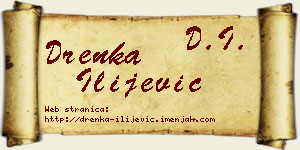 Drenka Ilijević vizit kartica
